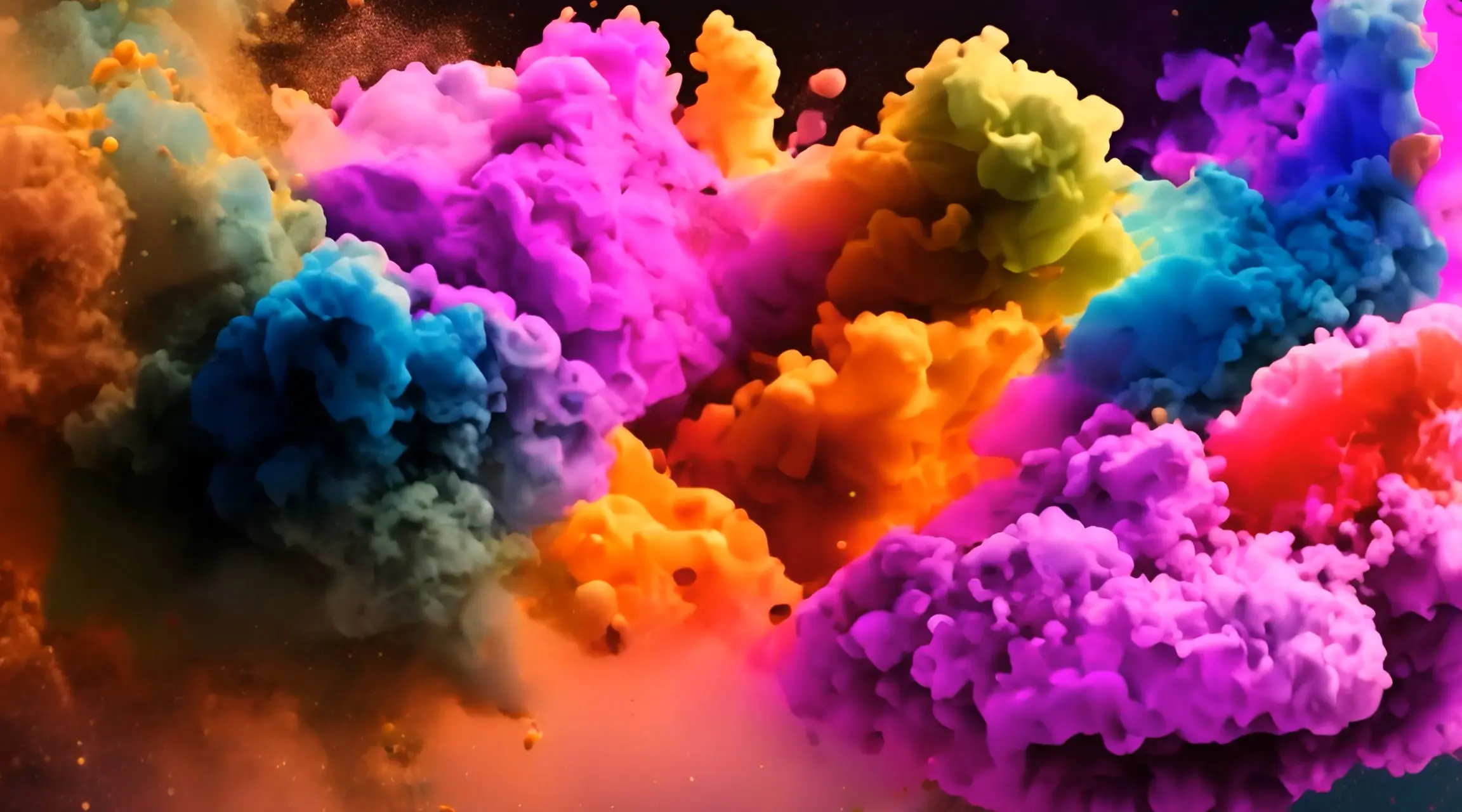 Colorful Abstract Clouds Vibrant Video Loop